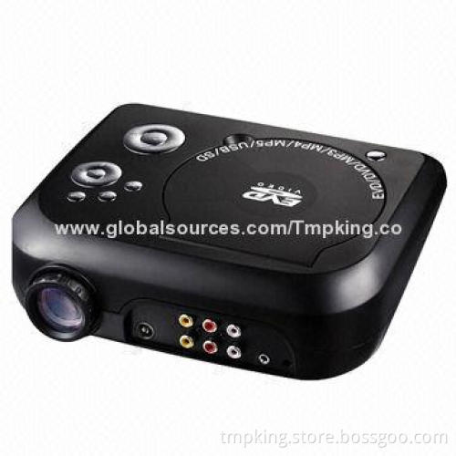Portable DVD Projector with Wi-Fi, Bluetooth, AM/FM Stereo Sound